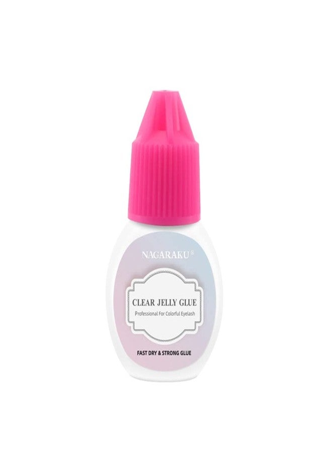 نجراكو لاصق رموش سريع الجفاف من ناجاراكو، 5 مل، لتكثيف الرموش الروسية، غراء قوي التثبيت، وقت الجفاف 0.5 ثانية، مراوح جاهزة، غراء قوي (غراء شفاف). - Image 1