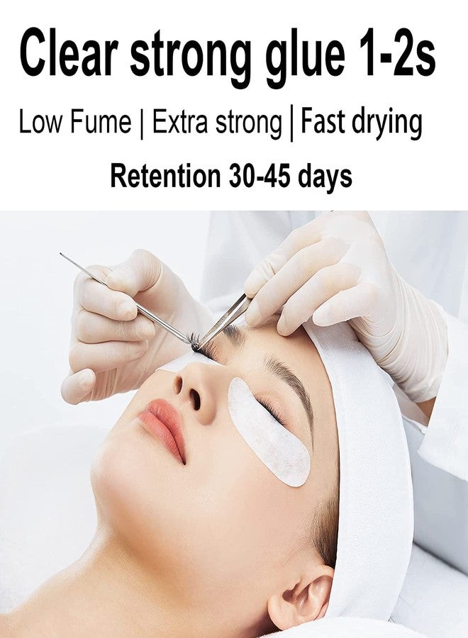 نجراكو لاصق رموش سريع الجفاف من ناجاراكو، 5 مل، لتكثيف الرموش الروسية، غراء قوي التثبيت، وقت الجفاف 0.5 ثانية، مراوح جاهزة، غراء قوي (غراء شفاف). - Image 4