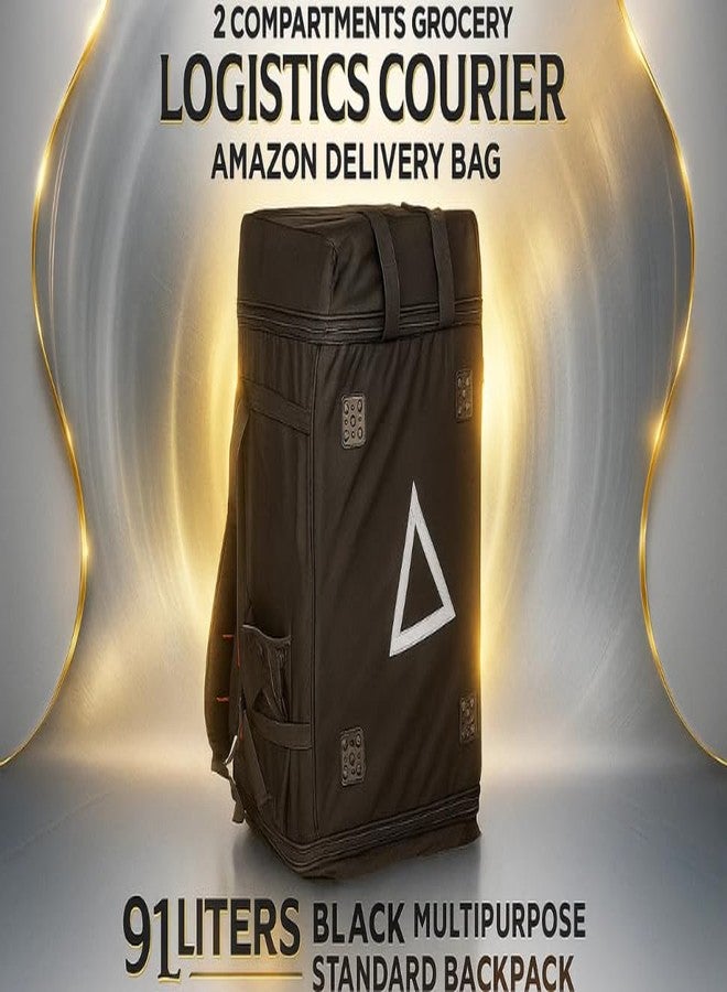 SSBC 3 Compartments E-Commerce, Courier, Logistics, Grofers, Ekart Insulated Backpack 127 Ltr For Multipurpose - Image 4