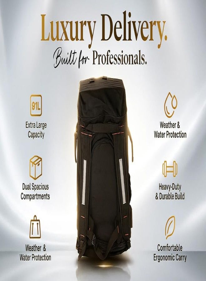 SSBC 3 Compartments E-Commerce, Courier, Logistics, Grofers, Ekart Insulated Backpack 127 Ltr For Multipurpose - Image 2