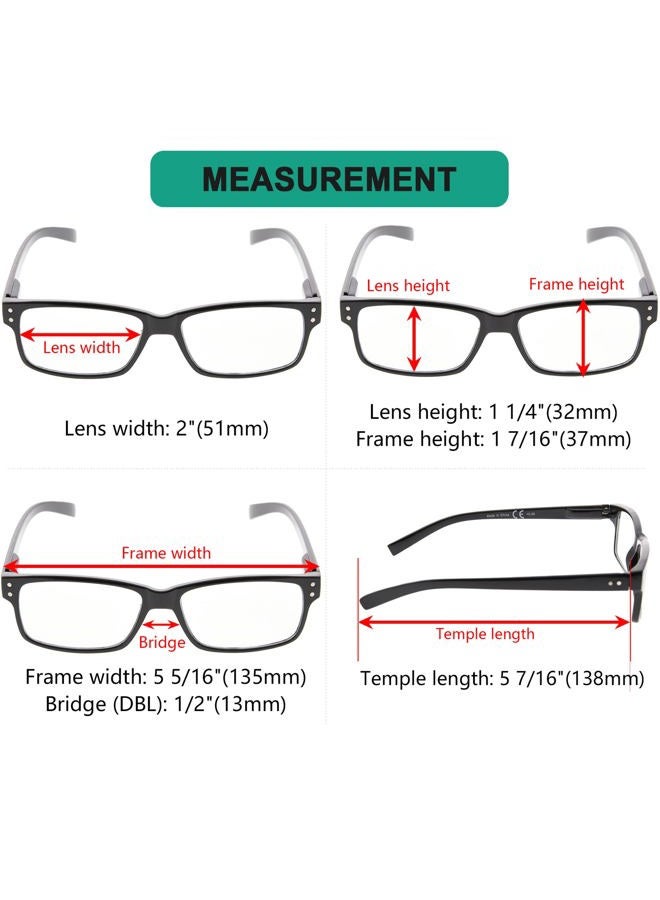 Eyekepper Spring Hinges Vintage Reading Glasses Men Readers Black 1.5 - Image 3