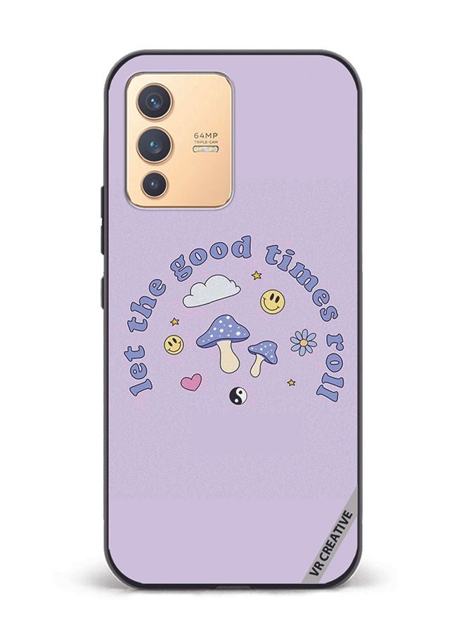 VR CREATIVE Protective Case Cover For Vivo V23 5G Let The Good Ttimes Roll Design Multicolour - Image 1