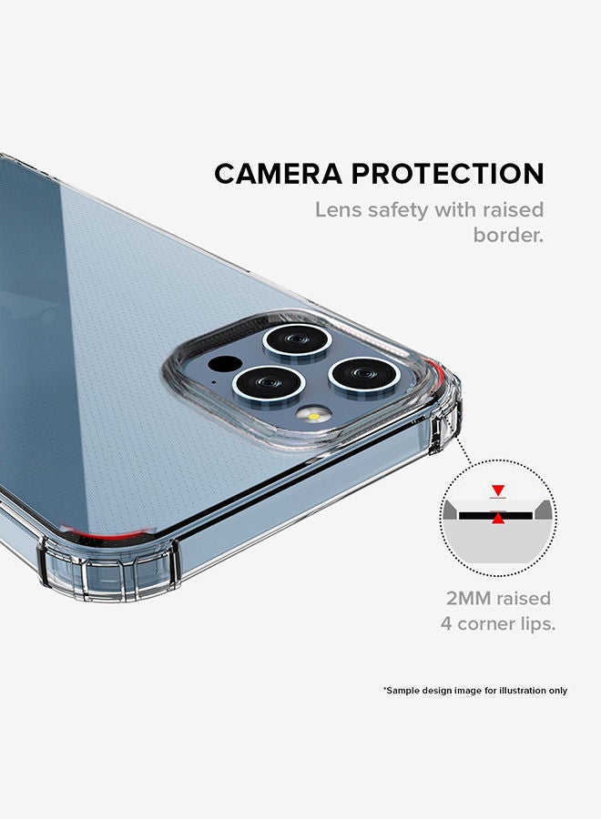 Stylizedd Classic Clear Case for Apple iPhone 13 Pro Military Grade Soft TPU Gel Thin Transparent Flexible Cover - Football Team - UAE Player Name - A.Mabkhout - Image 3