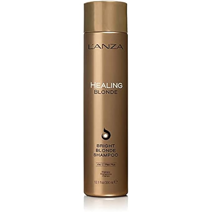 L'anza HEALING BLONDE BRIGHT SHAMPOO, FORMULATED FOR NATURAL & DECOLOURIZED BLONDE HAIR  BOOSTS SHINE AND BRIGHTNESS WHILE HEALING, WITH SULFATE-FREE, PARABENS-FREE, GLUTEN-FREE FORMULA (10.1 FL OZ) - Image 2