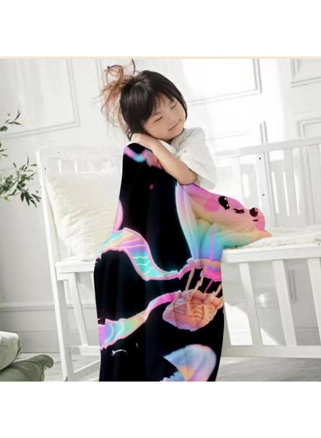 عام بطانية رقيقة من الفانيلا الكرتونية للأطفال أو الطلاب (دافئة ومريحة ومناسبة للنوم والألعاب) 100 سم * 150 سم - Image 4