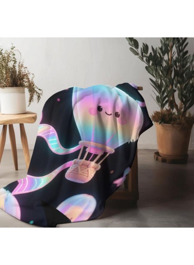 عام بطانية رقيقة من الفانيلا الكرتونية للأطفال أو الطلاب (دافئة ومريحة ومناسبة للنوم والألعاب) 100 سم * 150 سم - Image 5