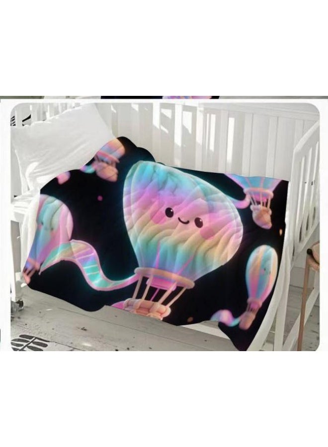 عام بطانية رقيقة من الفانيلا الكرتونية للأطفال أو الطلاب (دافئة ومريحة ومناسبة للنوم والألعاب) 100 سم * 150 سم - Image 3