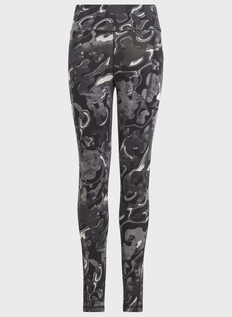 Adidas Future Icons Allover Print Leggings Kids