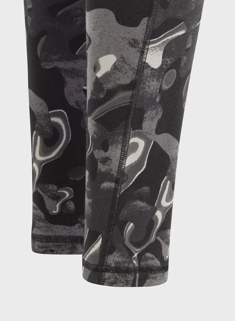 Adidas Future Icons Allover Print Leggings Kids