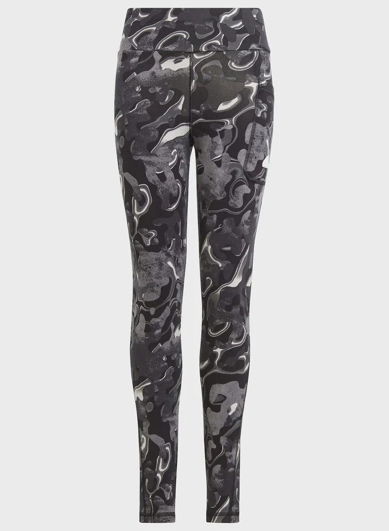Adidas Future Icons Allover Print Leggings Kids