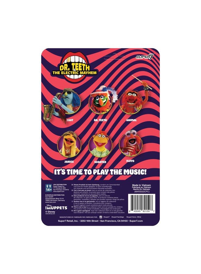 Super7 The Muppets Electric Mayhem Band Floyd - 3.75" Muppets Action Figure with Accessory Classic Cartoon Collectibles and Retro Toys - Image 3