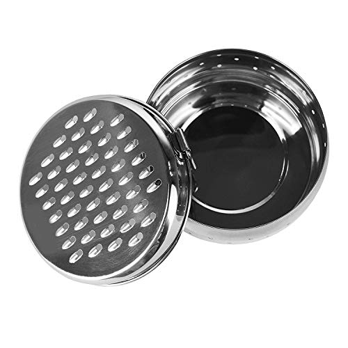 Expresso Stainless Steel Vegetable Grater Box | Cheese Grater with Storage | Suitable for Carrot/Cucumber/Potato | Storgae Box for Dhania | Set of 1 - Image 3