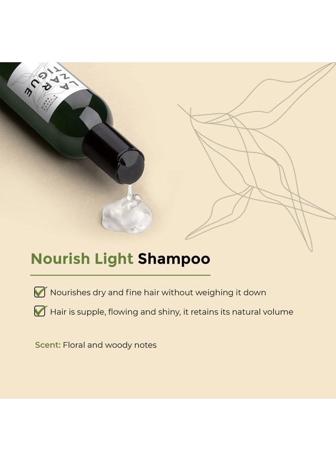 Lazartigue - Nourish Light Shampoo, Soy Oil Enriched, Lightweight Nourishment for Dry, Fine Hair, Vegan, Sulfate & Silicone Free, 8.4 fl.oz. - Image 1