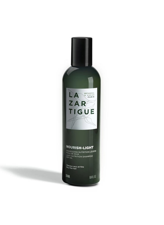 Lazartigue - Nourish Light Shampoo, Soy Oil Enriched, Lightweight Nourishment for Dry, Fine Hair, Vegan, Sulfate & Silicone Free, 8.4 fl.oz. - Image 1