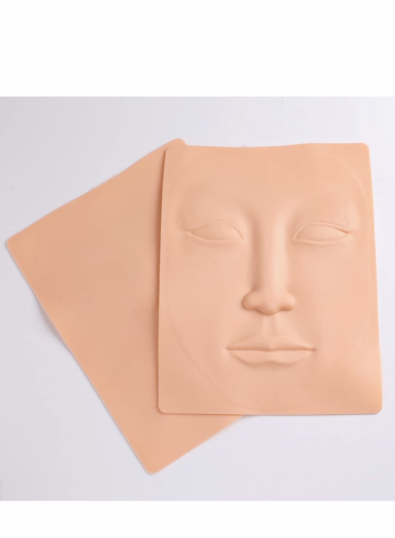 Excefore Makeup Practice Skin 10pcs For Face Permanent Silicone Training - Image 5