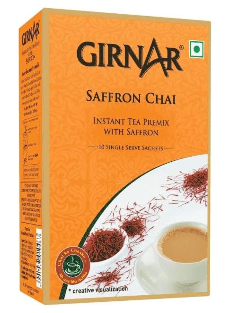 Girnar - 3 In 1 Premix Saffron Karak Tea 10 Sachets (140g) - Image 1