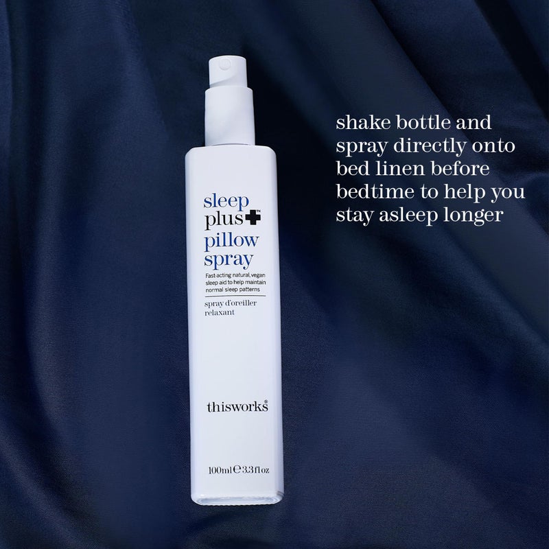 THISWORKS sleep plus pillow spray Fast-Acting Natural Rest with with Essential Oils of Lavender, Vetivert and Camomile, 100ml, 3.3 fl oz - Image 4