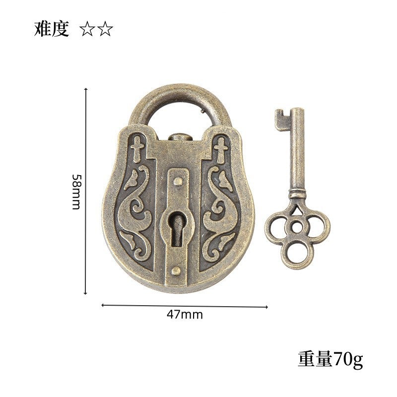 Educational Unlocking Toys Luban Lock Kong Ming Lock Tiktok Popular Children'S Intelligence Unlocking Full Set Nine-Chain Horseshoe Lock - Image 1