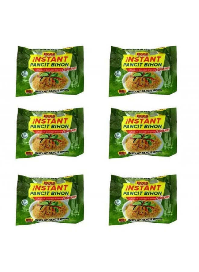 Instant Pancit Bihon Chicken Guisado Flavor 65g x Pack of 6