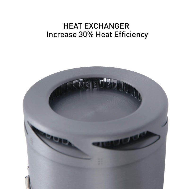 Fire-Maple Fire Maple FMC-XK6 Camping and Backpacking Pot with Heat Exchanger | Portable Lightweight Camp Cookware | Hard Anodized Aluminum - Image 4