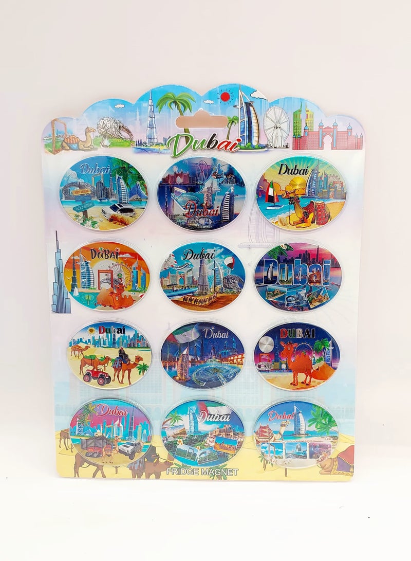 AKDC Dubai Decor Magnet 12Pcs