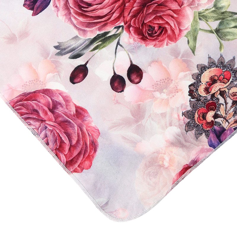 Galabloomer Newborn Receiving Blanket Headband Set Baby Flower Rose Swaddle with Big Bow (Nostalgia Rose) - Image 5