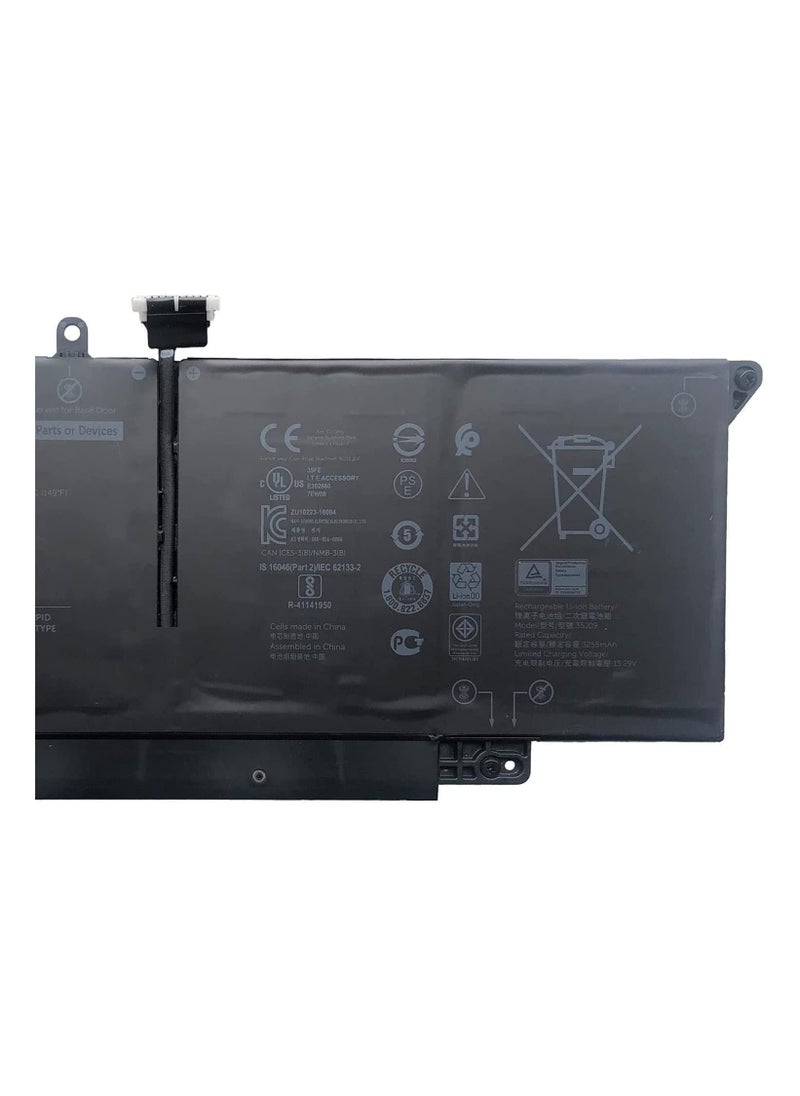 Generic - BATTERY  35J09 JHT2H Y7HR3 4V5X2 HRGYV WY9MP XMV7T 009YYF for Dell Latitude 7310 7410 Series(11.4V 39Wh 3255mAh) - Image 1