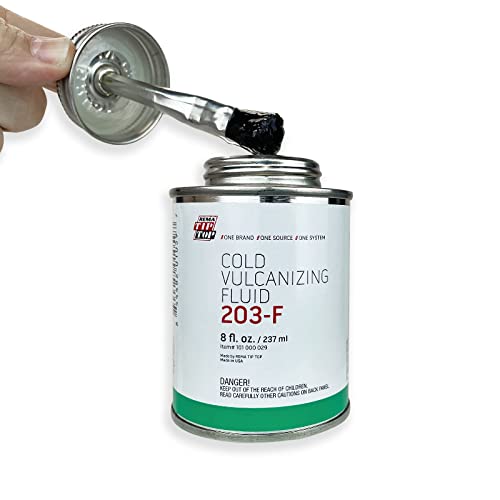 REMA TIP TOP 203-F 8oz Can of Cold Vulcanizing Glue, Universal Tire and Inner Tube Patch Repair Fluid - Image 1