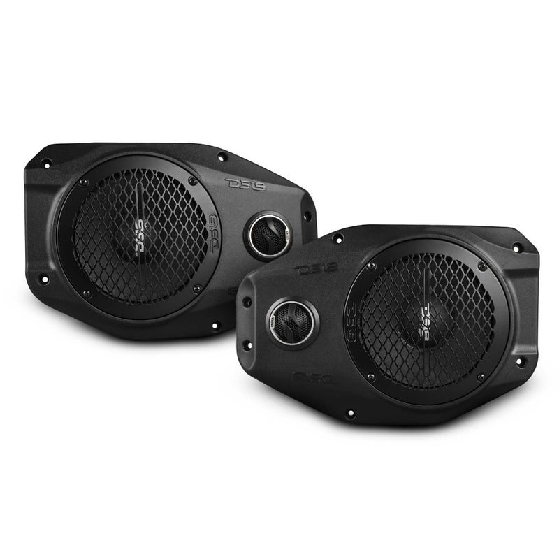 DS18 JLSB6 Sound Bar Enclosure Upgrade with 65 Neodymium MidRange and Tweeter Compatible with Jeep Wrangler JLJLU Gladiator JT Models 20182023 Left and Right Speakers Pair - Image 2