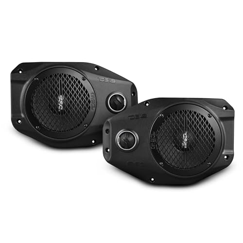DS18 JLSB6 Sound Bar Enclosure Upgrade with 65 Neodymium MidRange and Tweeter Compatible with Jeep Wrangler JLJLU Gladiator JT Models 20182023 Left and Right Speakers Pair - Image 1