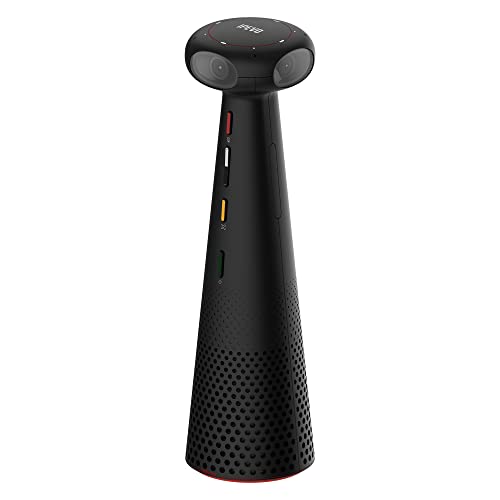 IPEVO Totem 360, Panoramic 360-Degree Conference Camera, USB-C Plug'n'Play, Multiple AI Mode, w/Speaker, Microphone & Noise Reduction, Human-Eye Experience by Four Lens Stitched Display, Zoom & Teams - Image 1