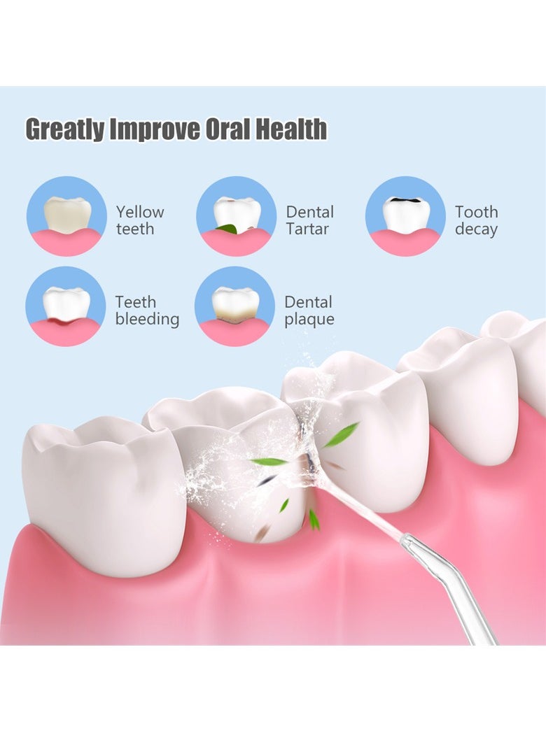 Water Flosser Cordless, DIY Healthy Water Pick Tooth Cleaner Large Capacity for Prevent Tooth Decay for Bleeding Gums for Tooth Hypersensitivity
