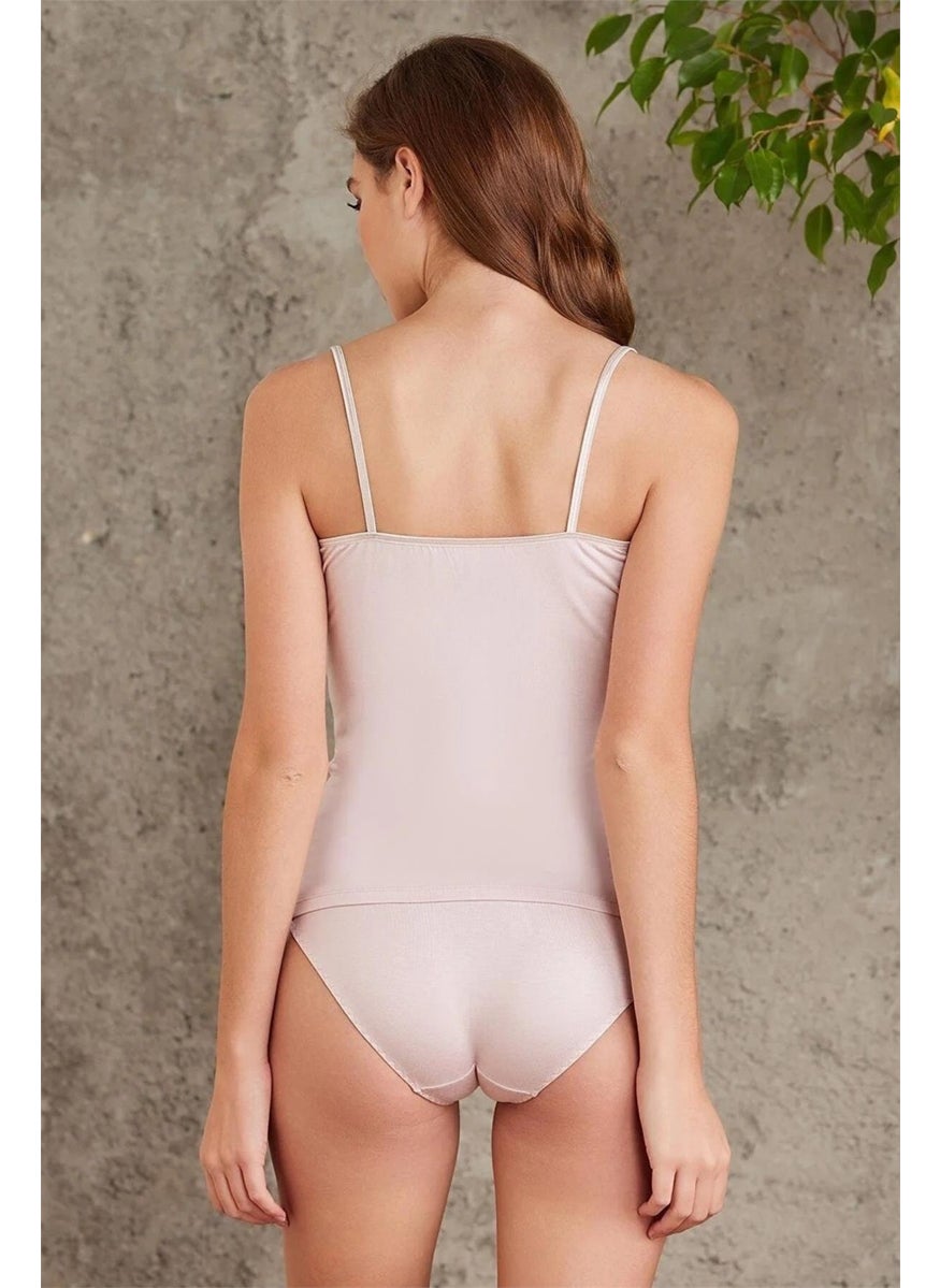 pierre cardin 330 Women's Thong Undershirt Panties Set - Powder  - Image 4