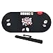 Feltectors Poker Table Mat 72 x 30 Inches Poker Table Top with Storage Bag Portable Rubber Backed Fits Up to 10 Players for Casino Games Black - Image 2