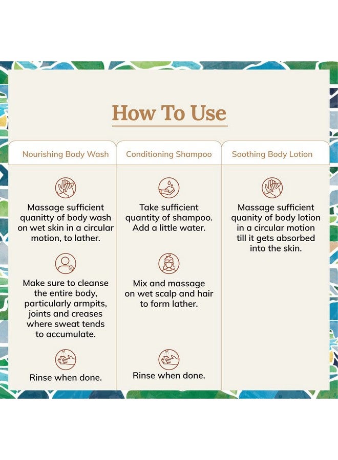 Tikitoro Kids Body and Hair Combo Offer Pack - 300ml x 3, Nourishing Body wash, Conditioning Shampoo & Soothing Body Lotion, Gift Sets for Kids, 100% Vegan, Age: 4+ Years. - Image 5