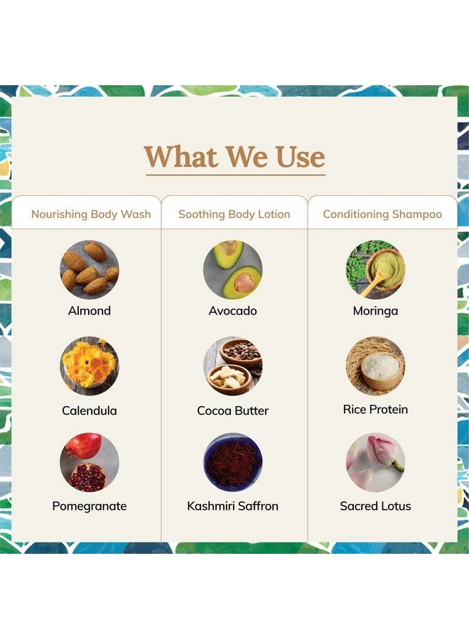 Tikitoro Kids Body and Hair Combo Offer Pack - 300ml x 3, Nourishing Body wash, Conditioning Shampoo & Soothing Body Lotion, Gift Sets for Kids, 100% Vegan, Age: 4+ Years. - Image 4