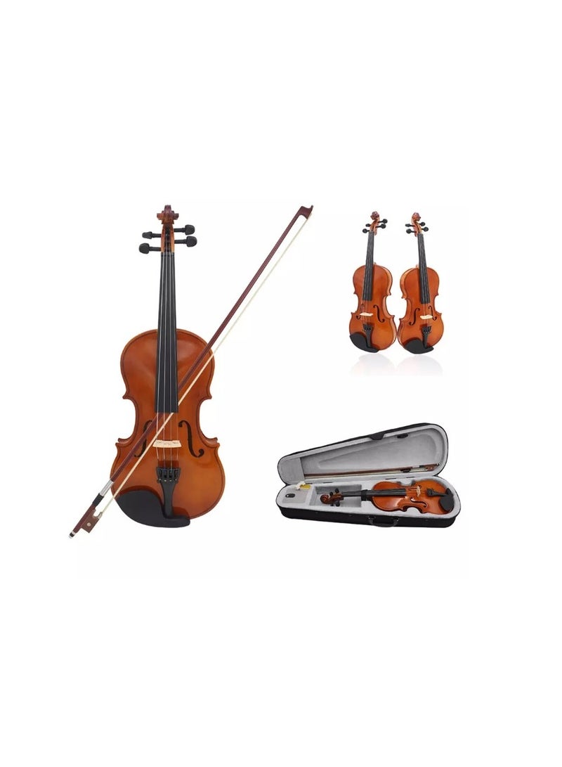 Megarya Student Acoustic Violin 4/4 Size With Case, Bow, Rosin And Violin Stand - Image 1