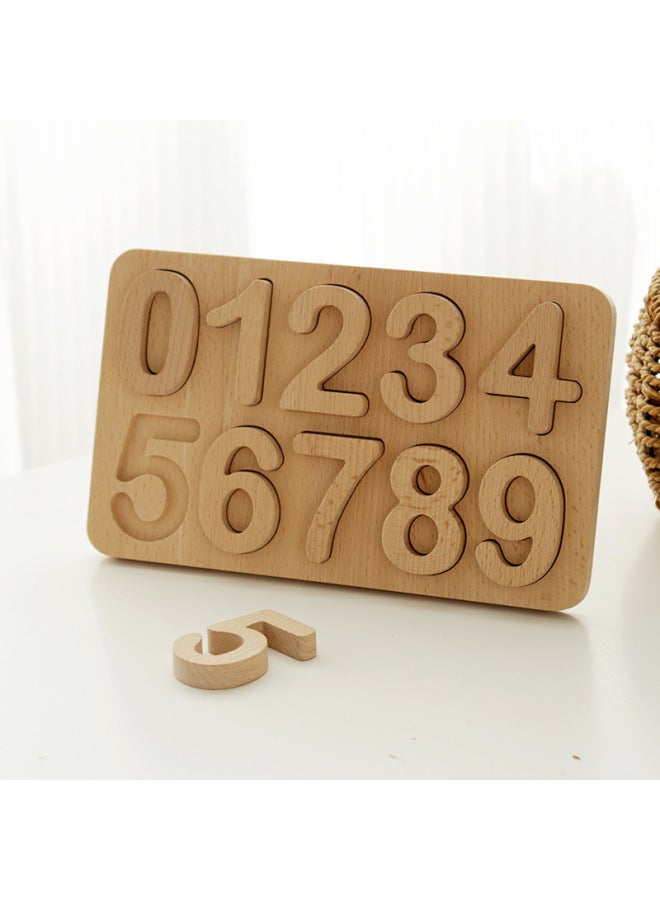 ألعاب مونتيسوري للتعليم المبكر وسائل تعليمية لوحة معرفية رقمية مكعبات بناء رقمية تعليم مفتوح تنوير اللعب الإدراكي للأطفال - اللون: لوحة رقمية YQ Log - Image 1