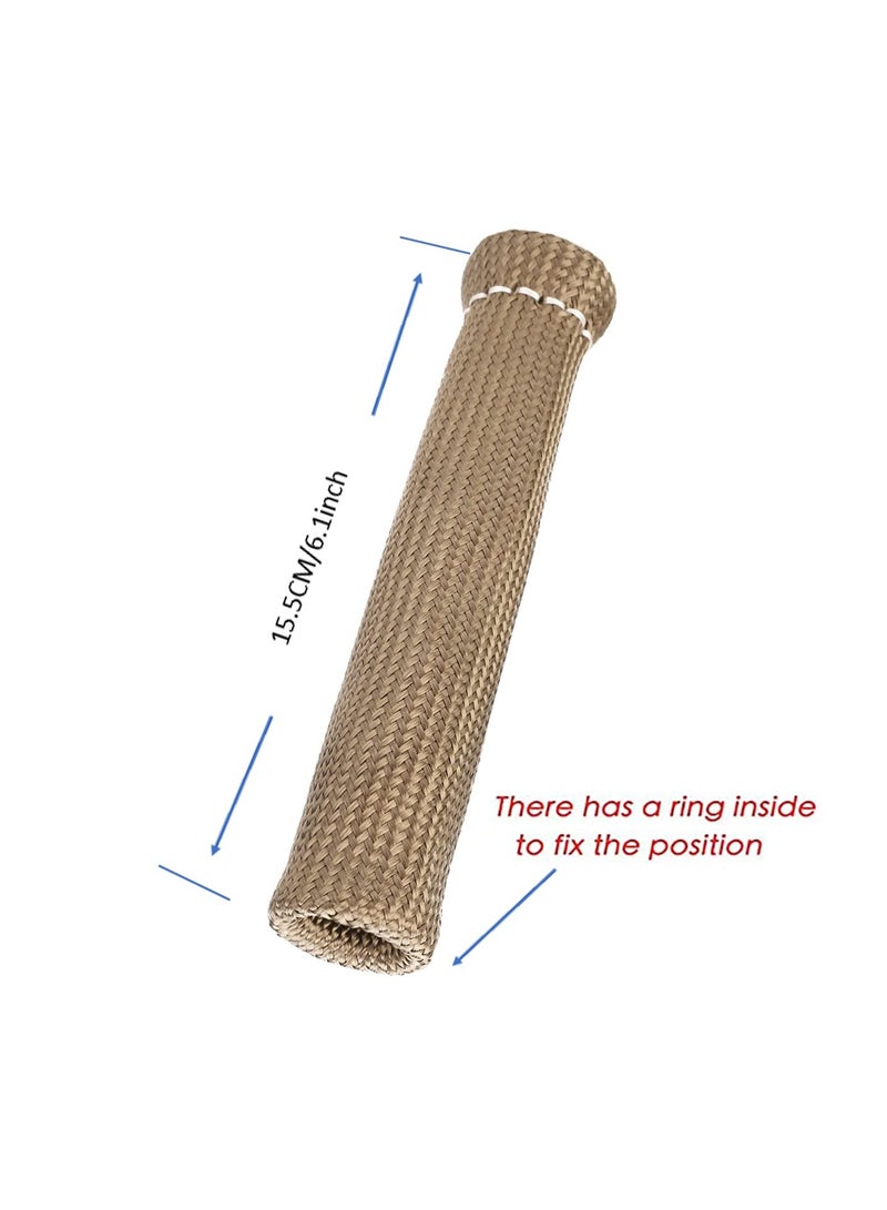 SOLARAE 8PCS Titanium Spark Plug Wire Boots Thermal Protection Insulator Sleeve 2500 Degree Heat shield Cover Wrap 6 inch for Car Truck Fit for SBC BBC 350 454 - Image 5