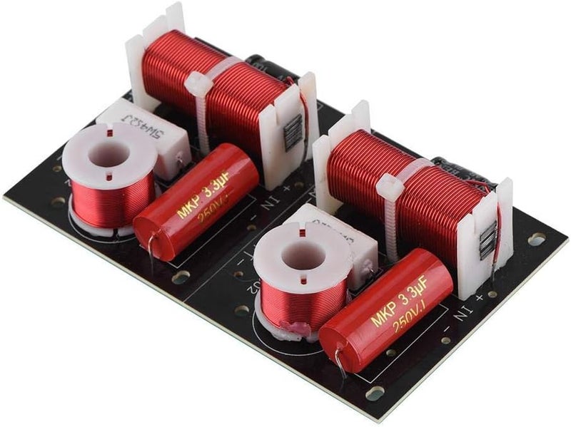 Shopping Spree Speaker Frequency Divider, 2Pcs Speaker Frequency Divider 2 Way 2 Unit Hi-Fi Sound Filter o Module Board - Image 1