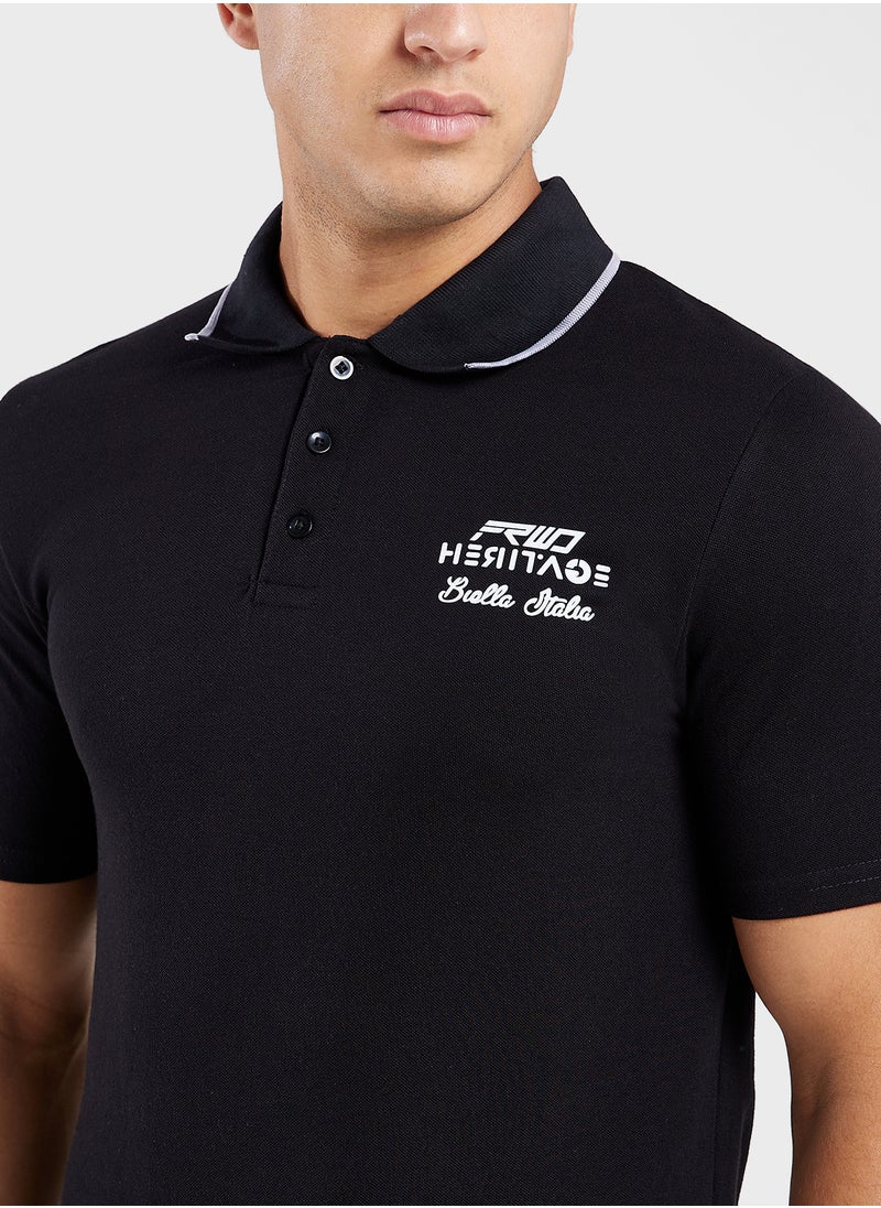 FRWD - Heritage Ruby Polo Shirt - Image 1