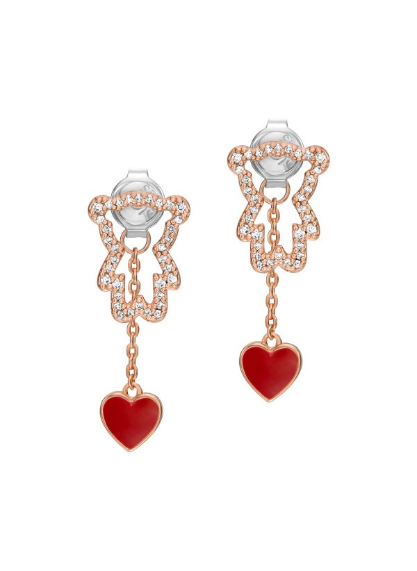 EMPORIO ARMANI Egs3163221 Rose Gold Plated Brass Stud Earrings  - Image 2