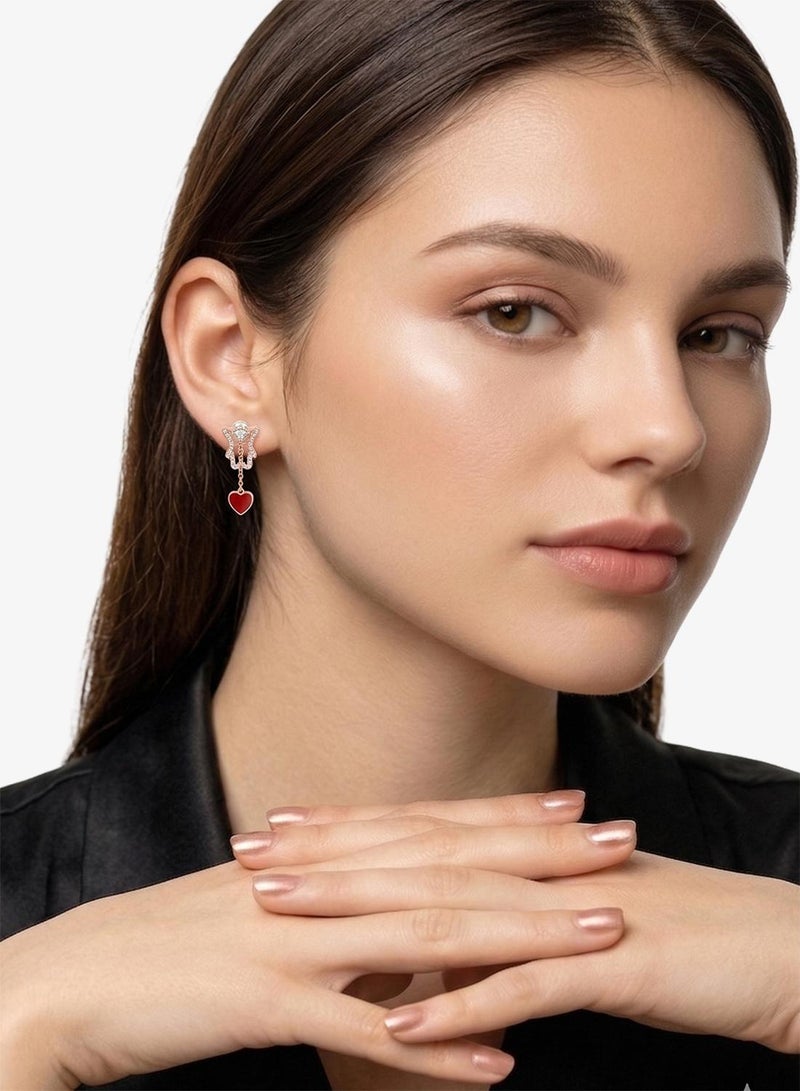 EMPORIO ARMANI Egs3163221 Rose Gold Plated Brass Stud Earrings - Image 4