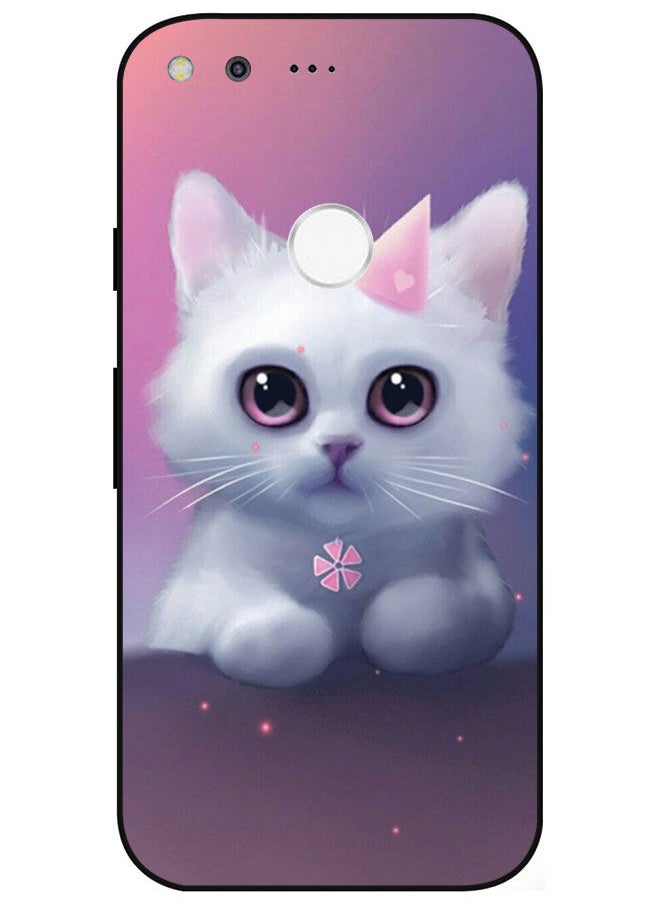 EYE CATCH - Protective Case Cover For Google Pixel Smart Series Printed Protective Case Cover for Google Pixel Cat - Image 1
