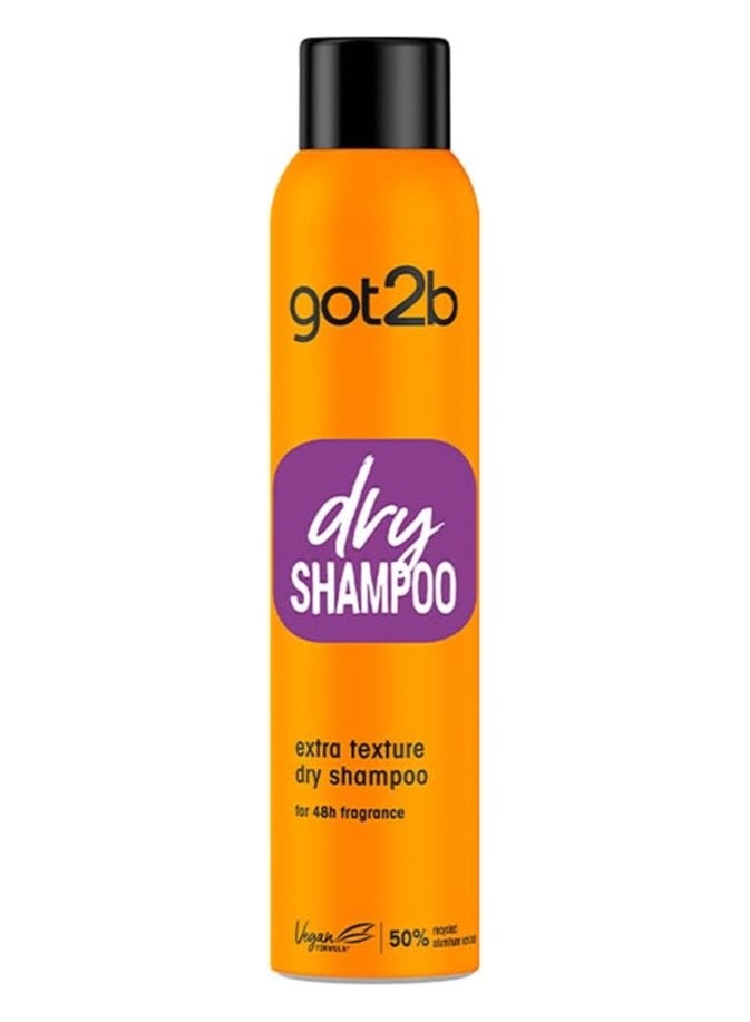 Got2b dry SHAMPOO extra texture dry shampoo for 48h fragrance 200 ml - Image 1