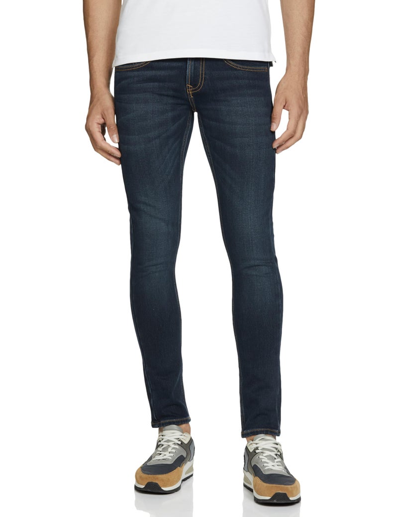 Spykar Men's Super Skinny Fit Low-Rise Casual Jeans Dark Blue - Image 2