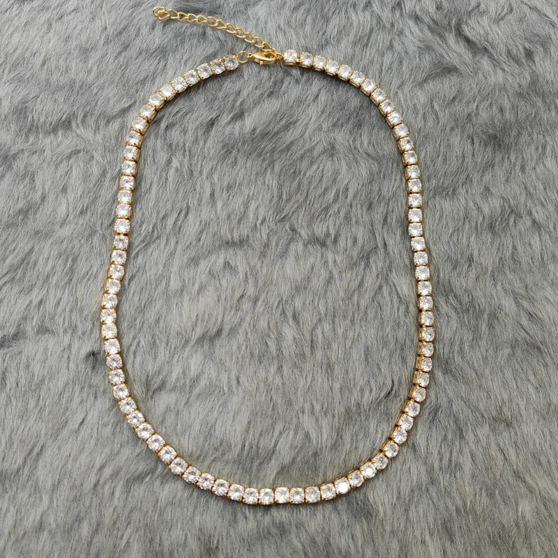 Chavin Gold Waterway Stone Women's Necklace Chain EK18SR-5