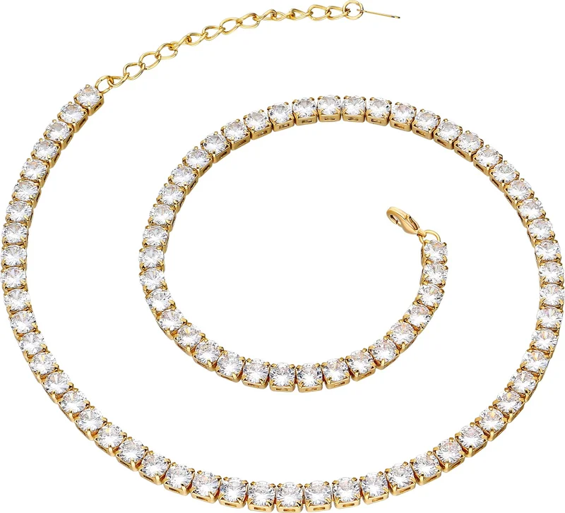 Chavin Gold Waterway Stone Women's Necklace Chain EK18SR-5