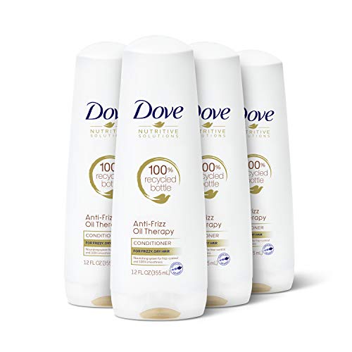 Dove Nutritive Solutions Dry Hair Conditioner for Frizzy Control Oil Therapy with Nutri-Oils Moisturizing Conditioner Formula Smooths Hair 12 oz, 4 Count - Image 1