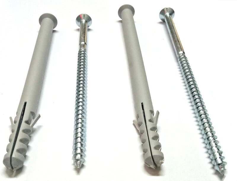 TUNIR Nylon Frame Fixing Anchor with Screw Wall Plug Size 8x100 MM Set of 40 Pcs  - Image 2